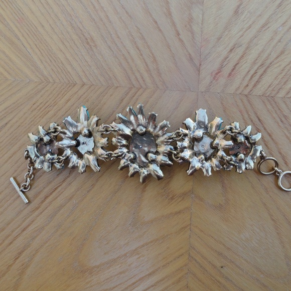 Blue and Opal Stones Fashion Statement Bracelet - Picture 5 of 5